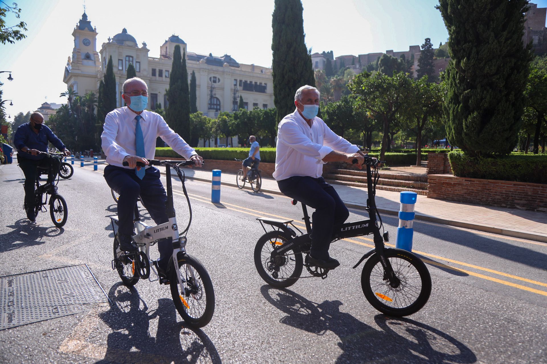 RECORRIDO EN BICICLETA REALIZADO ESTA TARDE CON MOTIVO DE LA REUNIÓN EN MÁLAGA DE LA RED DE ...