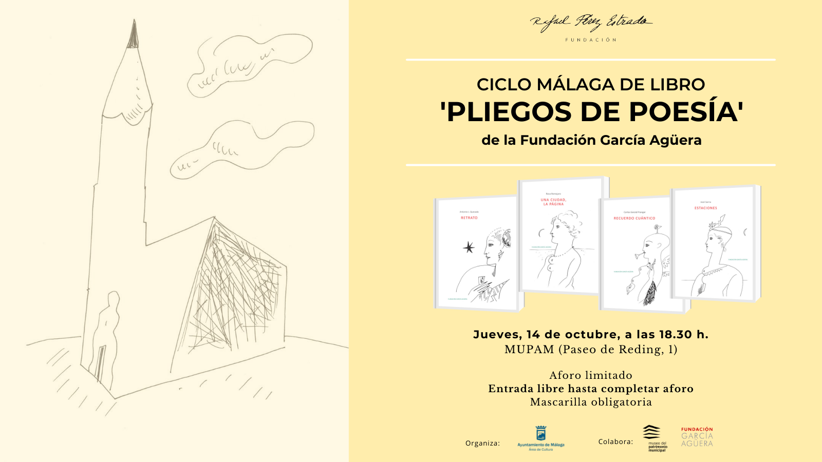 LA FUNDACIÓN PÉREZ ESTRADA INVITA A LA FUNDACIÓN GARCÍA AGÜERA A PRESENTAR SUS ‘PLIEGOS DE POESÍA’