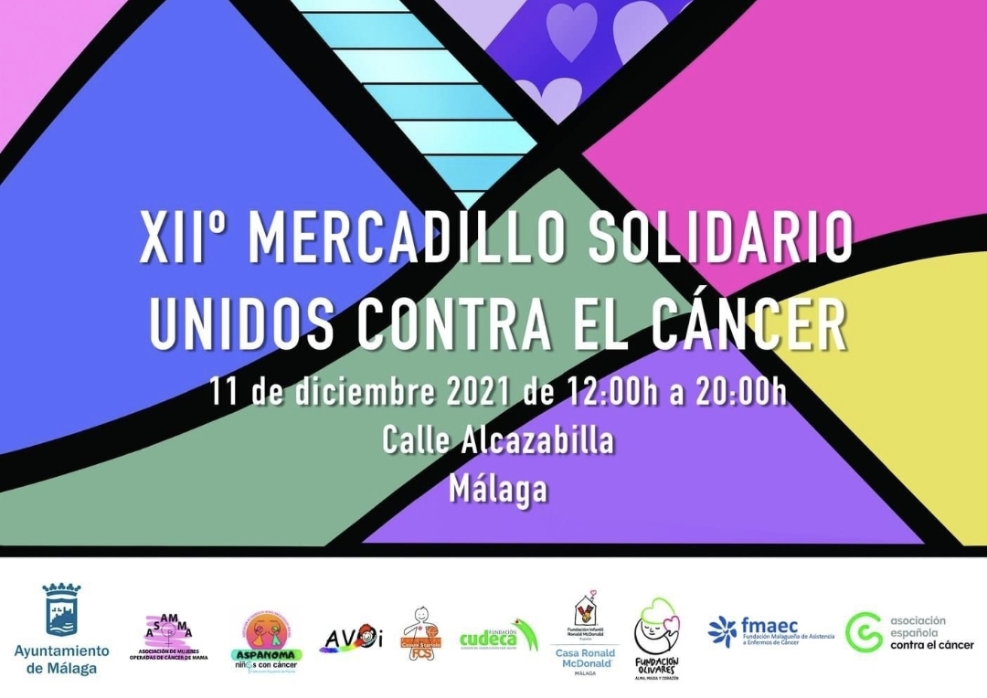 MAÑANA SE CELEBRA EL XII MERCADILLO SOLIDARIO ‘UNIDOS CONTRA EL CÁNCER’