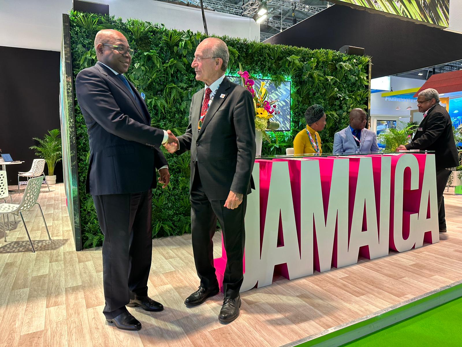 ENCUENTRO CON EL MINISTRO DE TURISMO DE JAMAICA, EN EL MARCO DE LA PRIMERA JORNADA DE LA WTM 20222