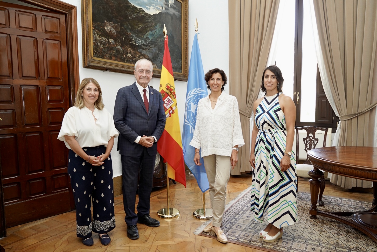 REUNIÓN DEL ALCALDE DE MÁLAGA CON LA REPRESENTANTE EN ESPAÑA DE ACNUR