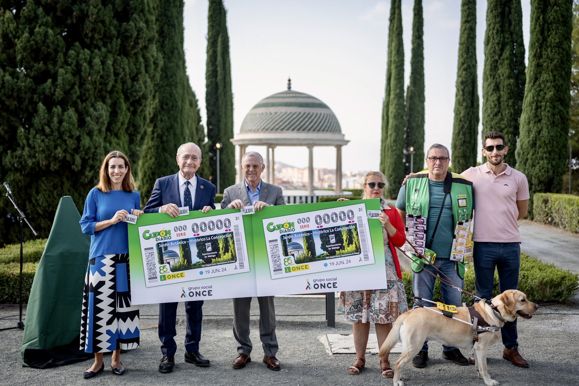 EL CUPÓN DE LA ONCE PRESUME DEL JARDÍN BOTÁNICO DE MÁLAGA EN TODA ESPAÑA