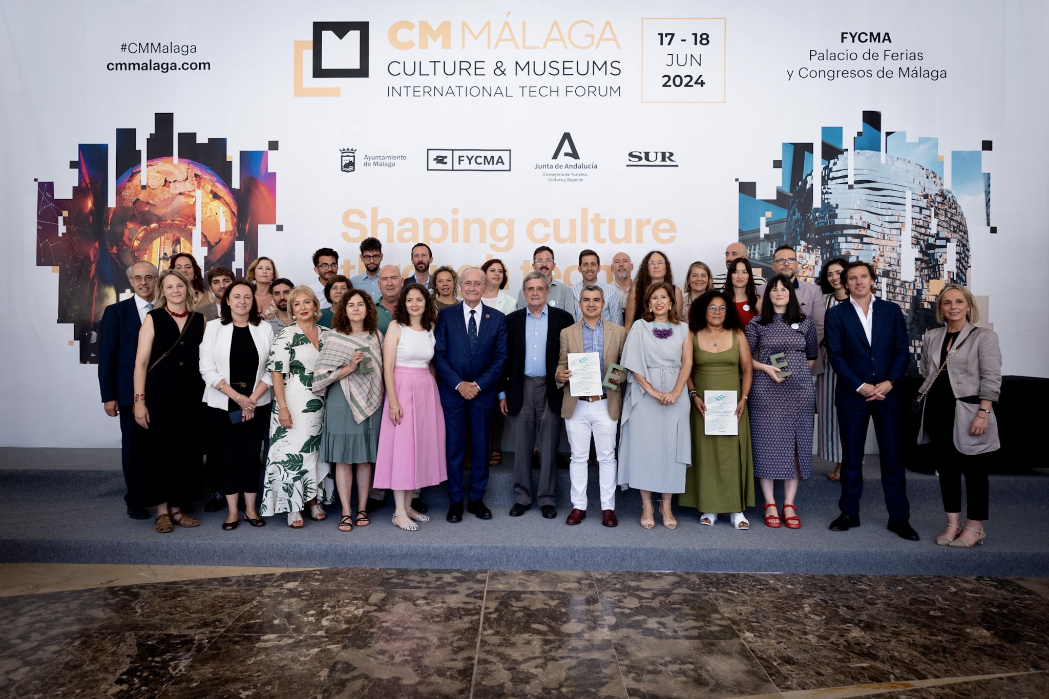 CM MÁLAGA RECONOCE EL TALENTO INNOVADOR EN LA CULTURA EN UNA EDICIÓN QUE HA CONVOCADO A 1.200
PROFESIONALES DEL SECTOR