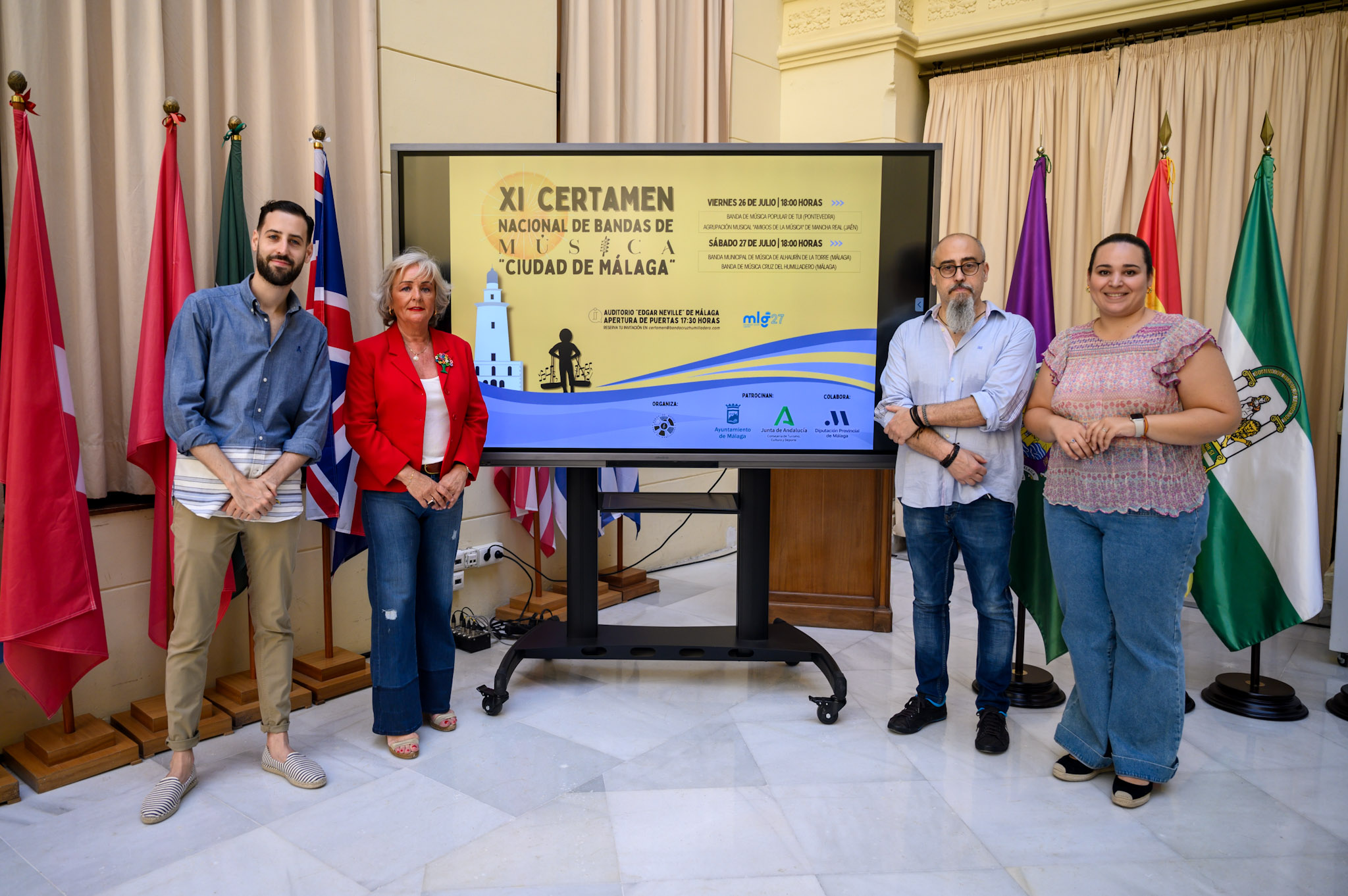 BANDAS DE MÁLAGA, PONTEVEDRA Y JAÉN COMPETIRÁN EN EL XI CERTAMEN NACIONAL DE BANDAS DE MÚSICA
‘CIUDAD DE MÁLAGA’