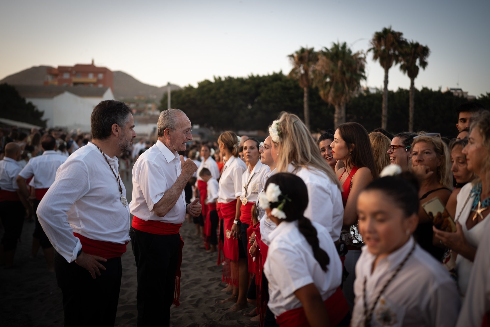 Participación municipal en los actos de la virgen del Carmen de El Palo