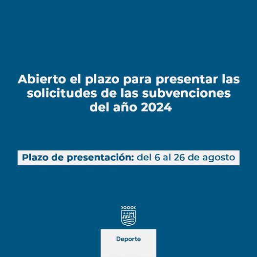 Solicitudes de las subvenciones del Área de Deporte 2024