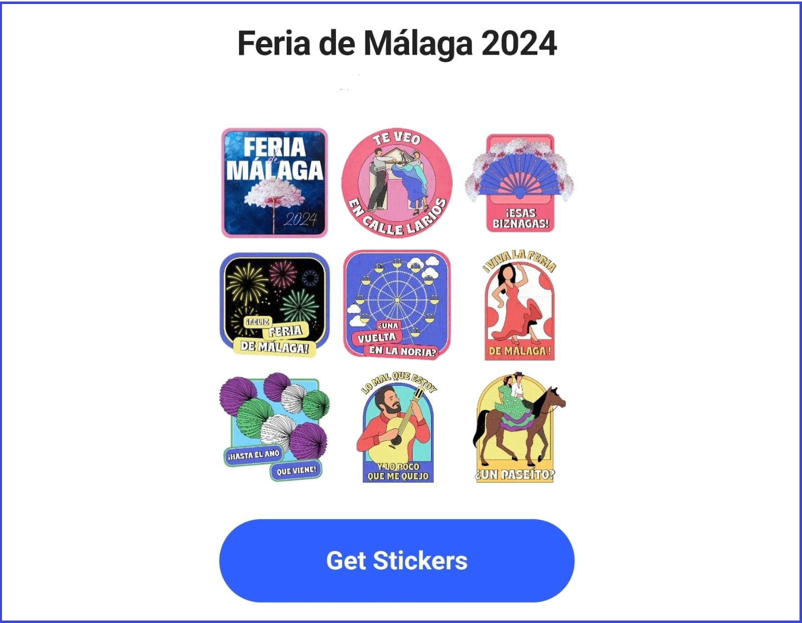 Colección de stickers para la Feria de Málaga