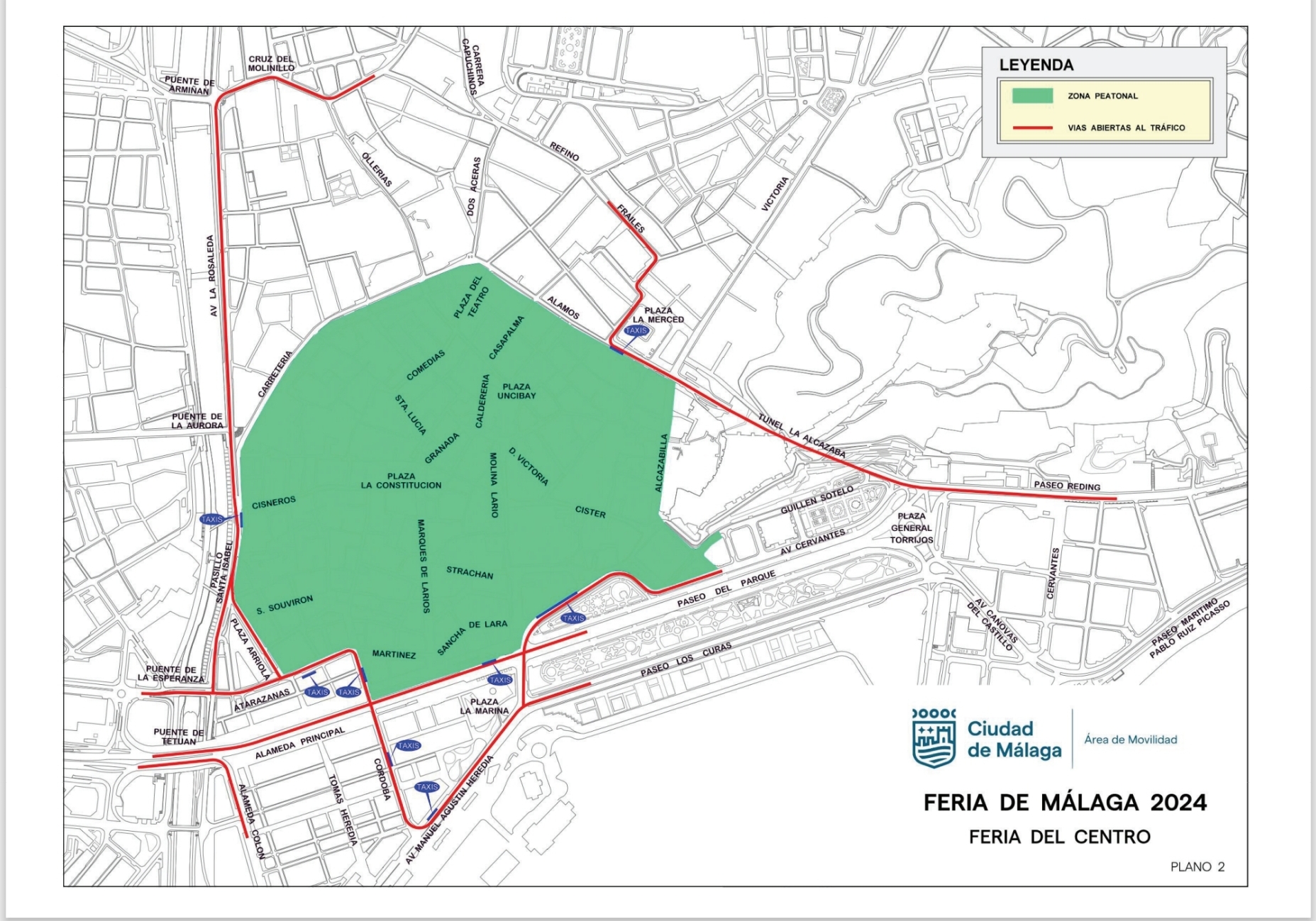 Información de Movilidad: Feria del Centro