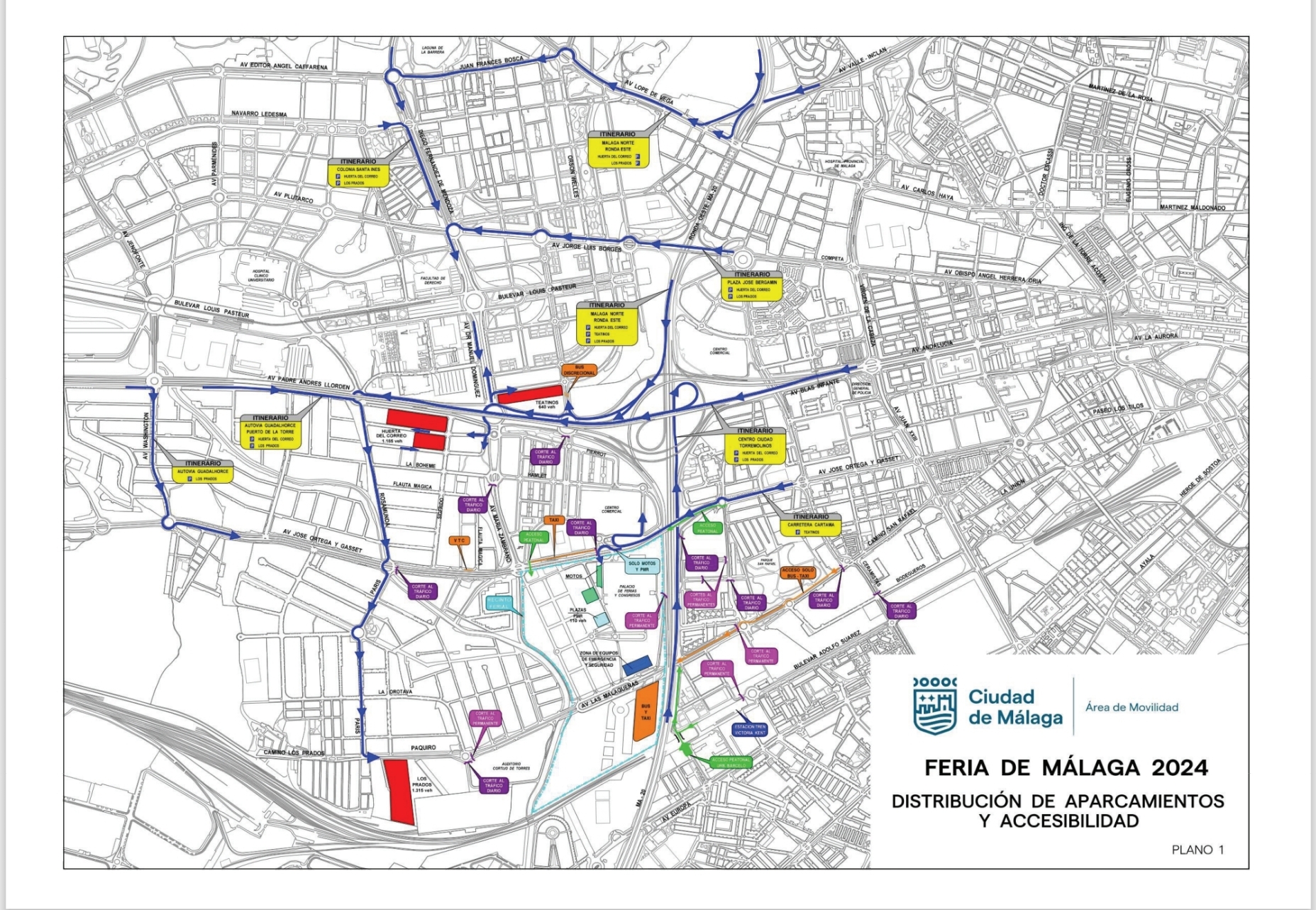 Información de Movilidad: Feria en el Real