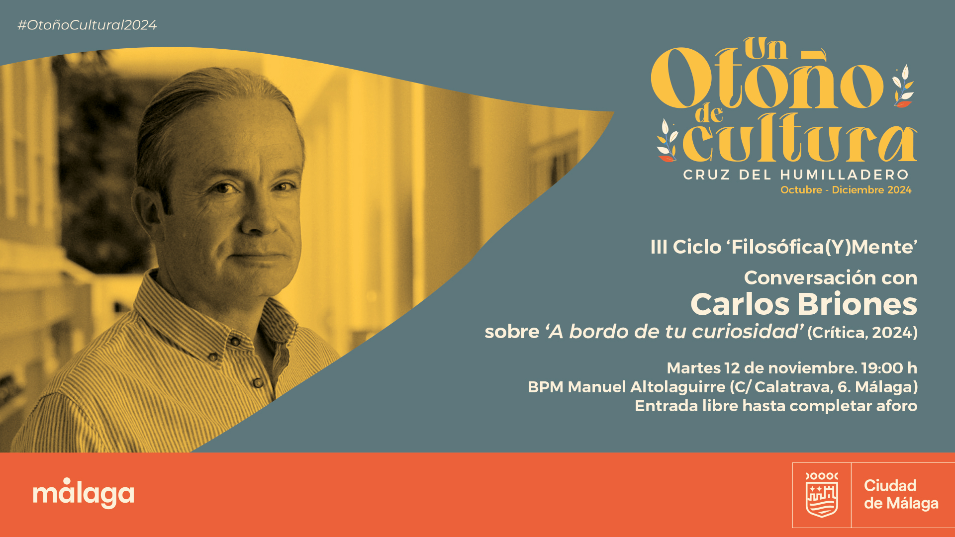 El biólogo y escritor Carlos Briones inaugura mañana la tercera entrega del ciclo
 ...