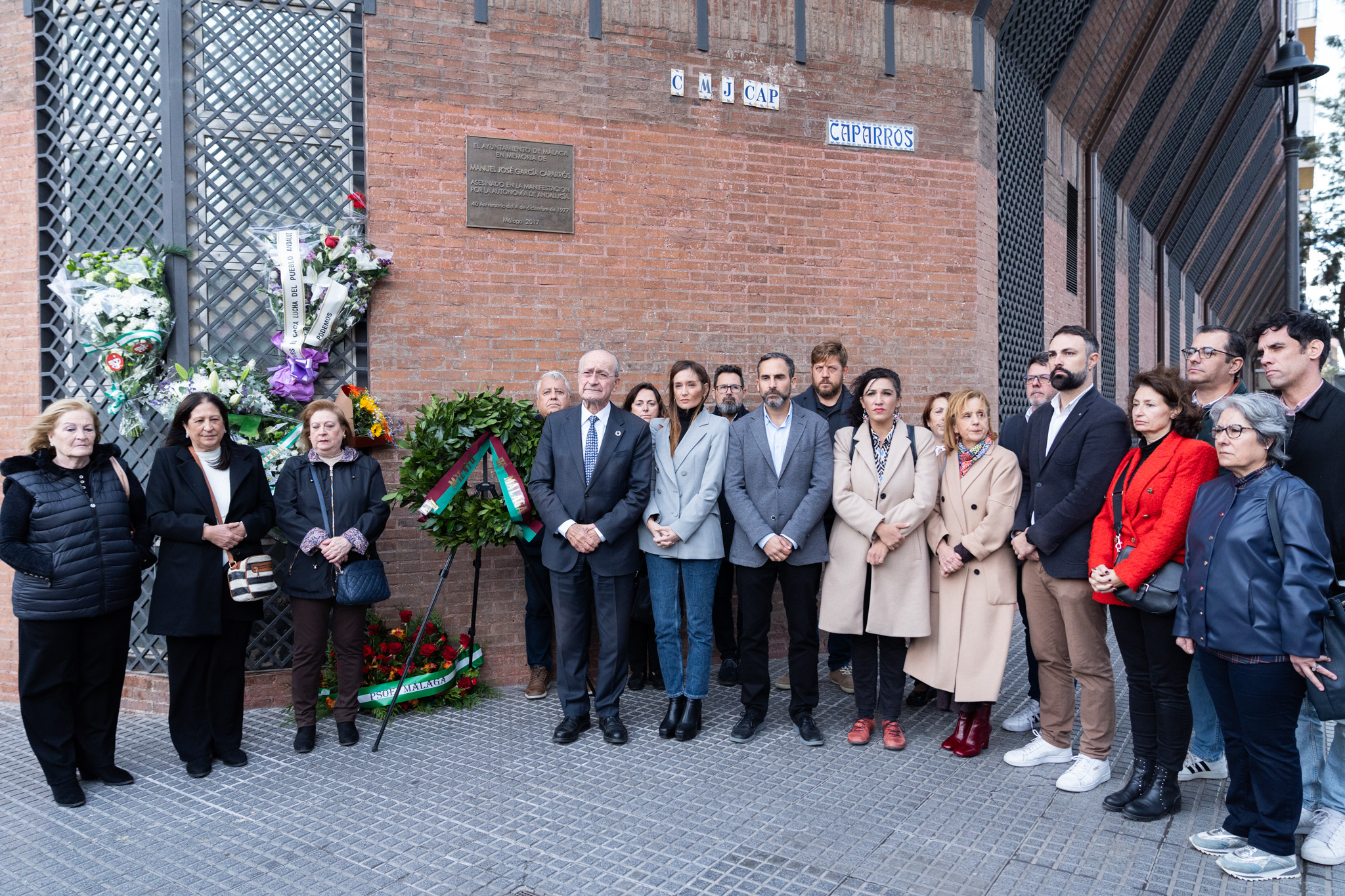 Acto homenaje municipal en memoria de Manuel José García Caparrós