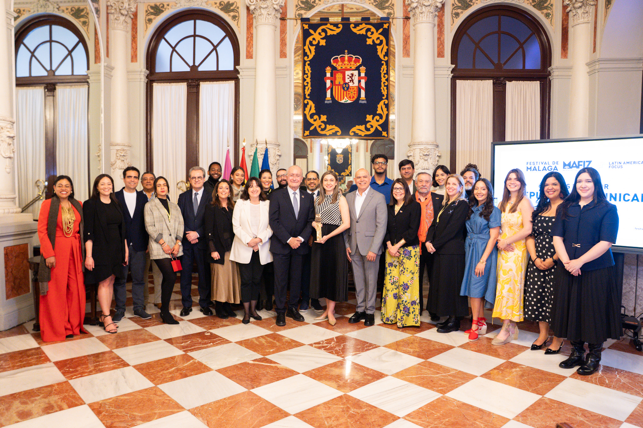 Entrega Biznaga de Plata a República Dominicana dentro de la sección ‘Latinoamerican Focus’ en el
marco del 28 Festival de Málaga